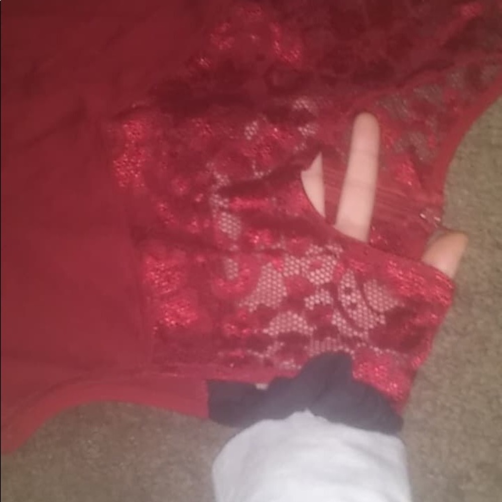 Red Lacy Dress - Picture 4 of 4